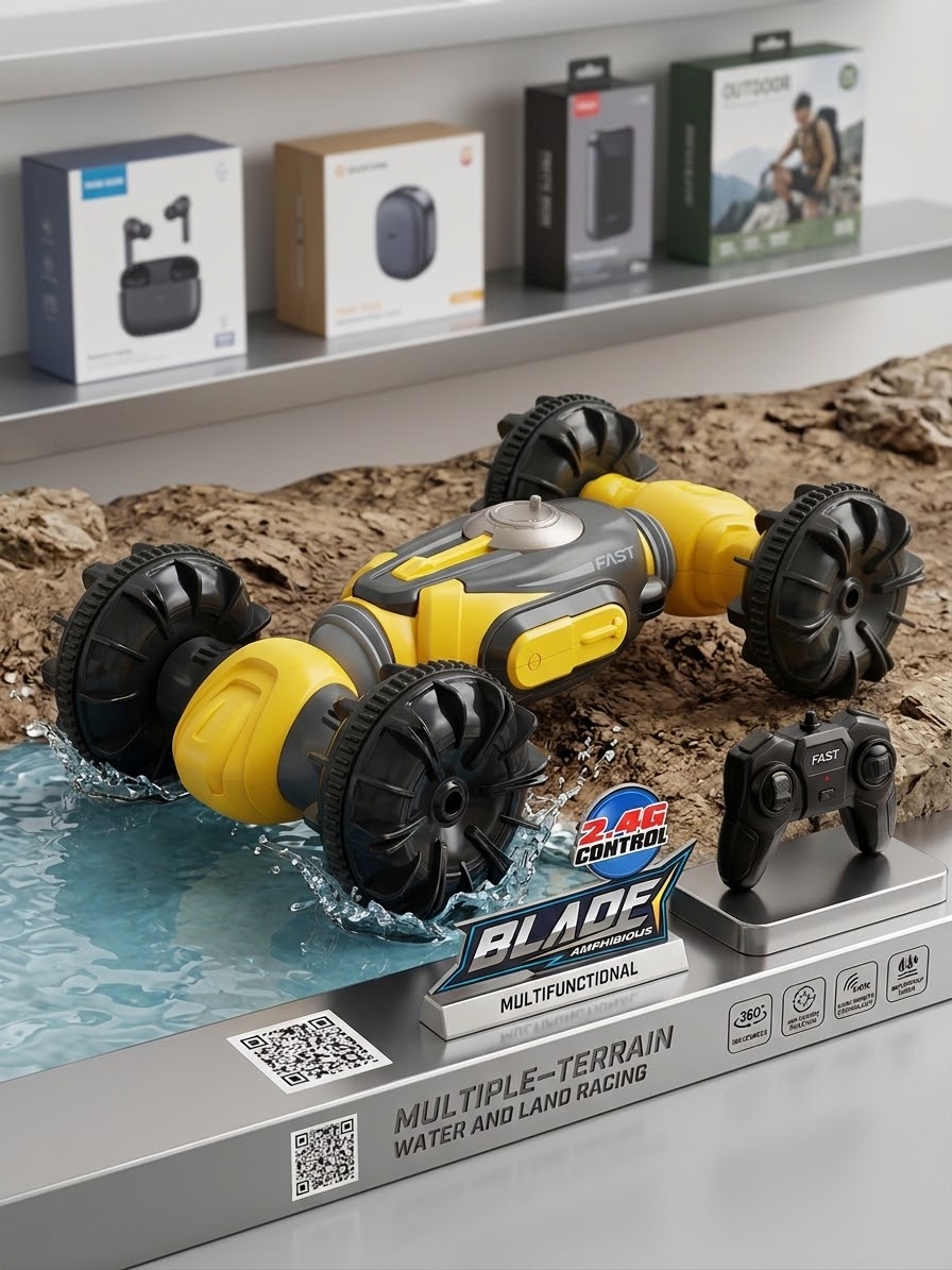 Blade amphibious stunt car