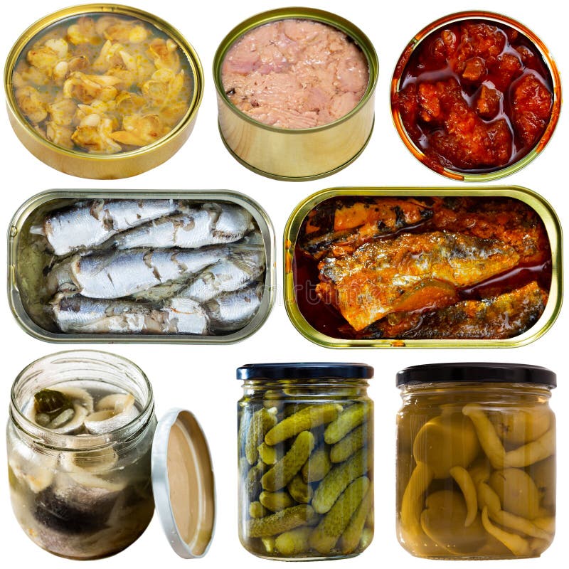 Cans and jars